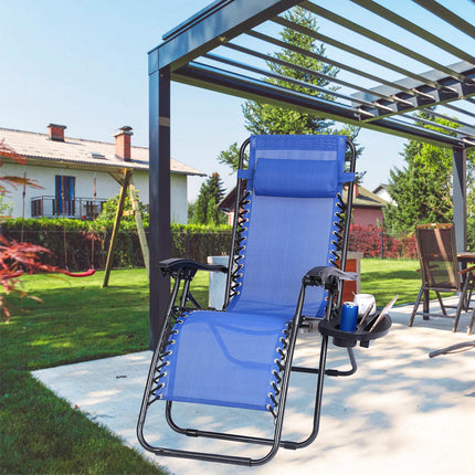 1 Set Cup Holder For  Zero Gravity Chair Clip On Side Tray With Beverage Can Mobile Devices Slots Cup Holder Only No Chair