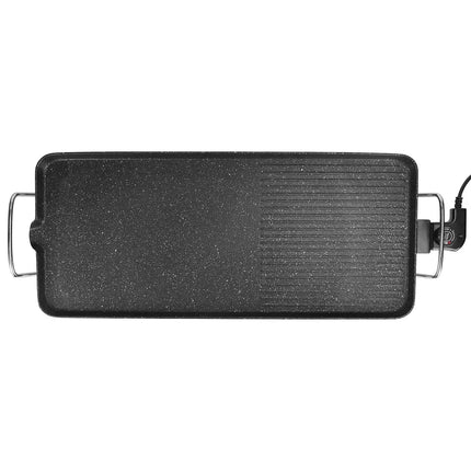 Electric Barbecue Grill Hot Plate Cooking BBQ Griddle Non-Stick Table Top Grill Griddle For Indoor Outdoor Camping Picnic