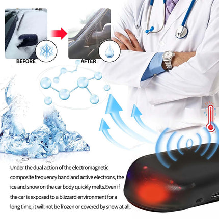 Portable Mini Ice Scraper For Quick De-icing And Snow Melting Of Car Windows. After-sales Service Not Included.
