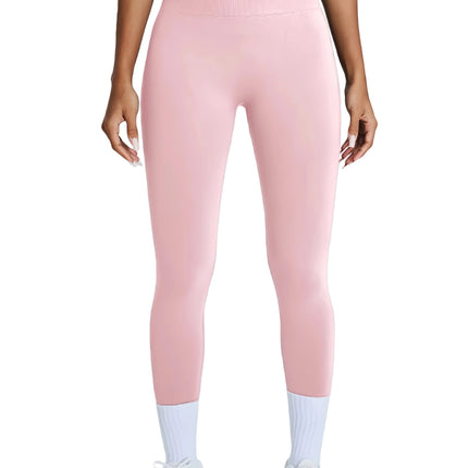 Women's High Waisted Seamless Leggings - Butt Lifting & Tummy Control Yoga Pants, Non-See Through Workout Leggings With Soft Compression, Solid Color Activewear