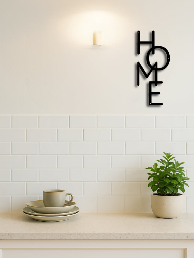 Metal Wall Decor HOME Letter Wall Sign Unique Design For Bedroom Decor&Gifts