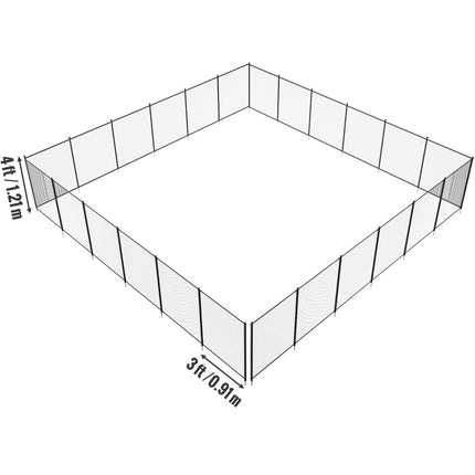 Pool Fence, 4 X 72 FT Pool Fences For Inground Pools, Removable Child Safety Pool Fencing, Easy DIY Installation Swimming Pool Fence, 340gms Teslin PVC Pool Fence Mesh Protects Kids And Pets