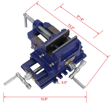 Cross Slide Vise, Drill Press Vise 4inch,drill Press Metal Milling 2 Way X-Y ,benchtop Wood Working Clamp Machine
