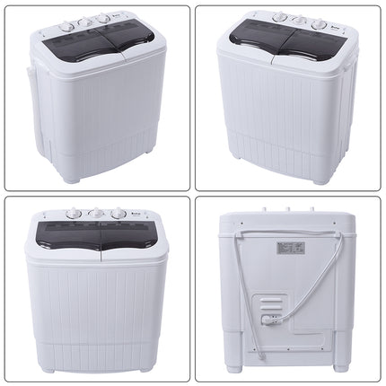US XPB35-ZK35 14.3 Lb Washing Machine, Double Drum With Drain Pump, Plastic, Semi-Automatic