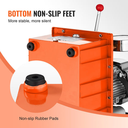 Electric Hydraulic Pump, 10000 PSI 750W 110V, 488 In³/8L Capacity, Double Acting Manual Valve, Electric Driven Hydraulic Pump Power Pack Unit With Lever Switch For Punching/Bending/Jack Machines