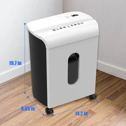 Woolsche Paper Shredder, P-4 Security Level,12-Sheet Cross Cut With 4.76-Gallon Pull Out Bin, Shred Paper And Credit Card/CD For Office Use