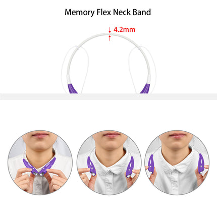 Wireless Stereo Headsets Sport Neckband Headphones In-ear Magnetic IPX4 Waterproof Earbuds With Built-in Mic Call Vibrate Alert Number Broadcast Running Gym
