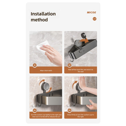 Suction Cup Bathroom Corner Bracket