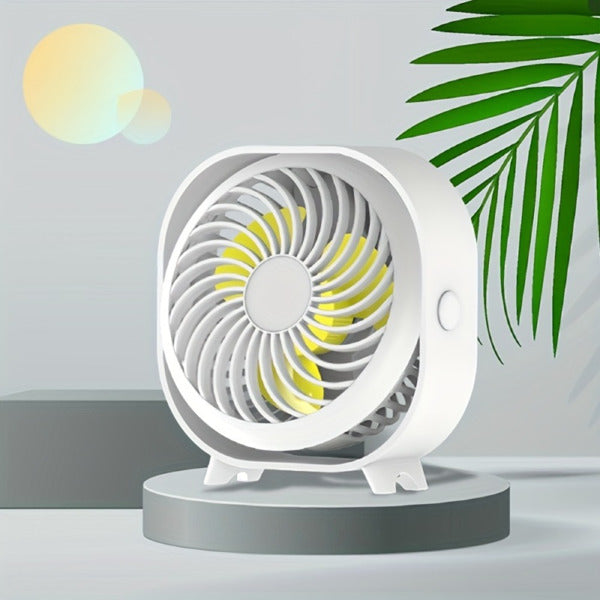 New Desktop Small Fan, Portable Office Student Dormitory Home Mini Fan Silent - Random Color - Prohibited From Sale On Amazon Platform