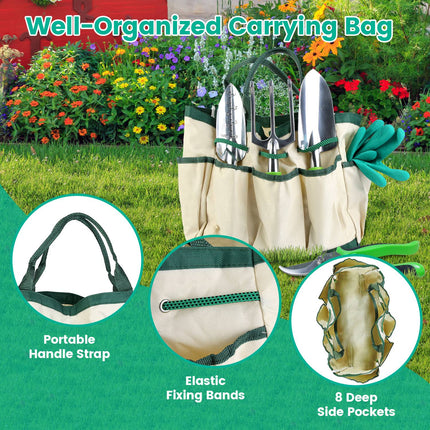 Ultimate 13Pcs Rustproof Garden Tool Set with Ergonomic Handles