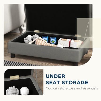 Pet Sofa Dog Sofa for Small Dogs with Storage, Gray