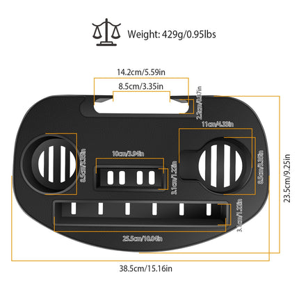 1 Set Cup Holder For  Zero Gravity Chair Clip On Side Tray With Beverage Can Mobile Devices Slots Cup Holder Only No Chair