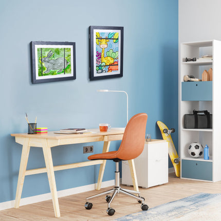 Kids Art Frame Front Opening Wooden Frame Artwork Display Storage Frame A4 Picture Frame Wall Display For Photo Art Projects Picture Children Drawing