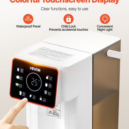 Countertop Instant Hot Water Dispenser With 6 Temps 7 Volumes 101oz Tank