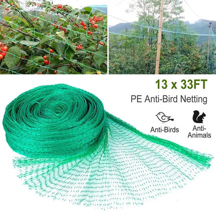 13x33FT Heavy-Duty Garden Netting - Protect Plants & Crops