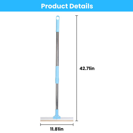 1Pc Pet Hair Removal Rake With 54.33in Adjustable Telescopic Rod Multi-Fabric Dog Cat Hair Scraper Lint Shaver For Carpet Rug Clothes Couch
