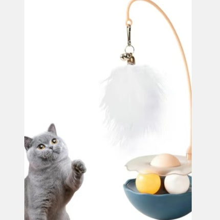 Cat Toys - Interactive Toy For Cat , Kitten Toys, Lightweight Resin Duck Shape Fun Stick For Kitten Play Indoor Outdoor ,Removable And Washable Duck Cat Toy