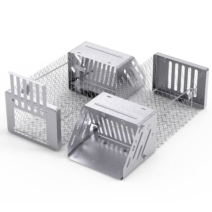 1Pc Automatic Continuous Rat Trap Single Door Mouse Cage Humane Live Animal Trap Cage Indoor Outdoor For Small Rodents Mice Voles