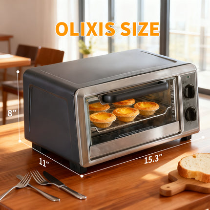 Desktop Oven, Capacity 19 Liters, Power 1300 Watts, Equipped With A Frying Basket, Support Plate And Stand, Can Be Heated Up To 400degree-F At Its Maximum.