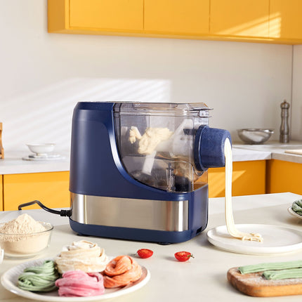 Electric Pasta Maker, 150W Automatic Noodle Maker Machine With 8 Pasta Shapes, 4 Intelligent Modes, 500g Flour Capacity Pasta Maker Machine With Measuring Cups, Cleaning Brush For Home Kitchen