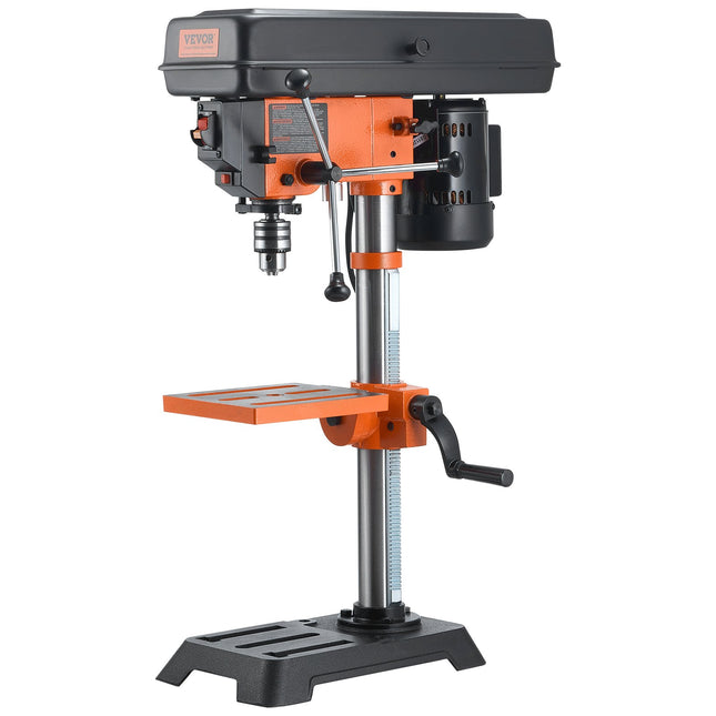 10'' 5-Speed Benchtop Drill Press Cast Iron Drill Press 3.2A 610-2800RPM