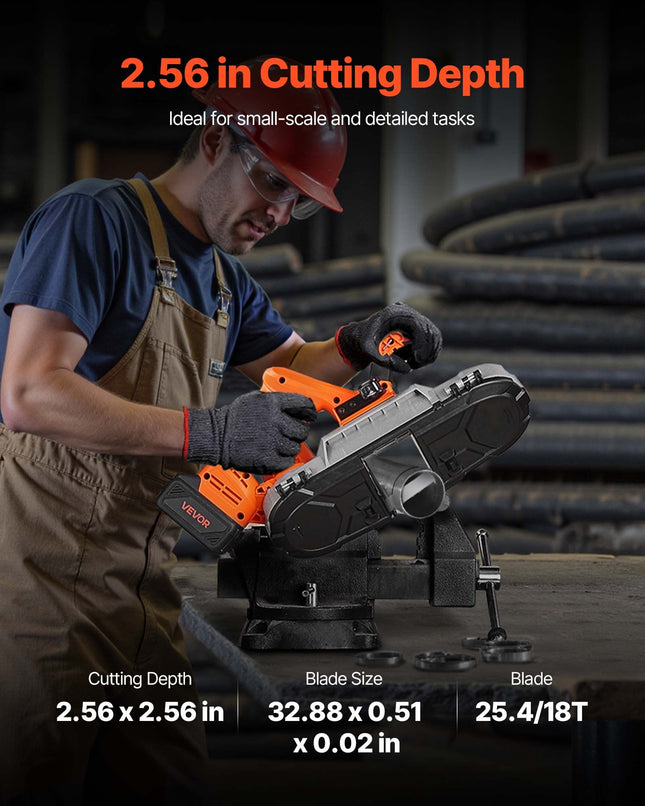 20V 2.56 In Deep Cut Variable Speed Brushless Portable Cordless Band Saw Kit