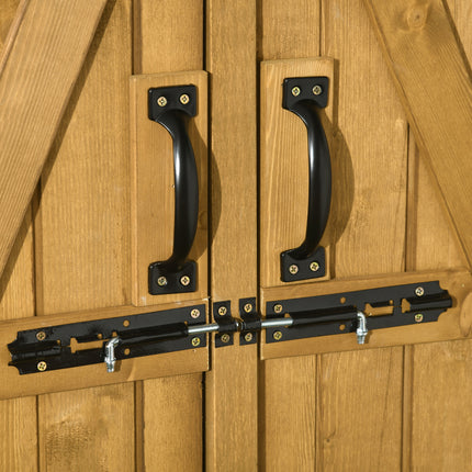 Outdoor Storage Cabinet Garden Shed Utility Tool Organizer with Waterproof Asphalt Rood