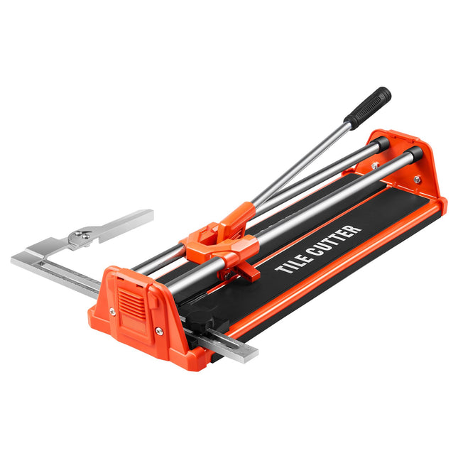 17-Inch Manual Tile Cutter For Wall & Polished Tiles,Double Rails For Precise Cutting, Tungsten Carbide Wheel,Non-Slip Handle,Anti-Displacement Pressure Rod,Precise Cuts For Pros & Beginners