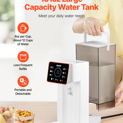 Countertop Instant Hot Water Dispenser With 6 Temps 7 Volumes 101oz Tank