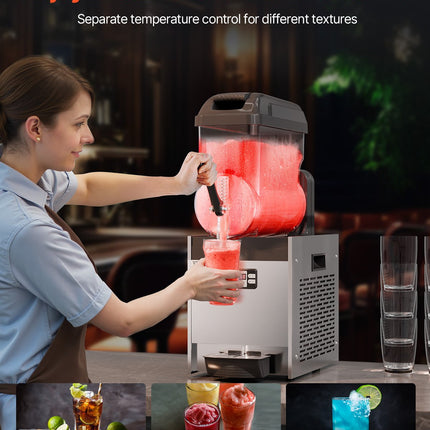 12L Commercial Slushy Machine Margarita Smoothie Frozen Drink Slushie Maker