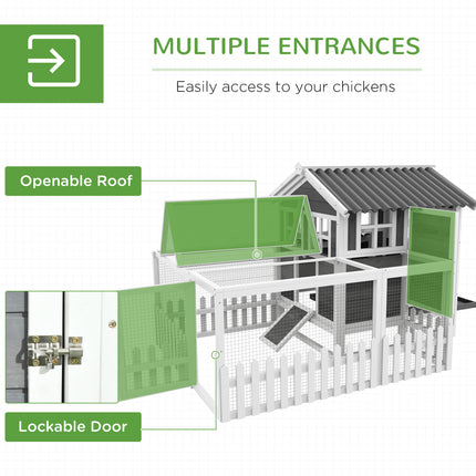 Chicken Coop with Run for 1-2 Chickens