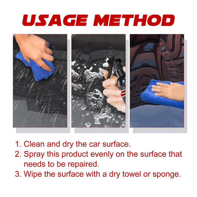 Hongyue Nano Repair Protection Spray Car Coating Agent Car Paint Maintenance Coating Crystal Wax Seal Glaze Coating Spray