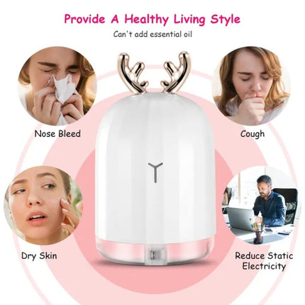 220ml Cold Mist Humidifier Ultrasonic Air Diffuser Nebulizer