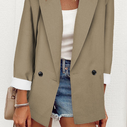 Temperament Slim Jacket Fashion Business Single Breasted Long Sleeve Casual Suit Top Clothing