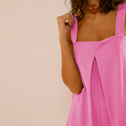 Women's Fashion Casual Solid Color Jumpsuit