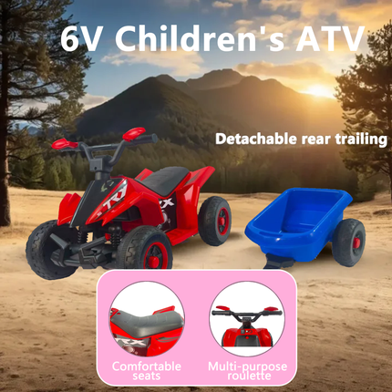 Ride On Toys For Toddlers 1.5-4 Years Old,   With Rear Bucket, Forward Reverse 2 Gears, Max 3MPH Speed Big Tire, Electric Vehicle ATV Car Best Gift For Age1.5-4 Boy Girl