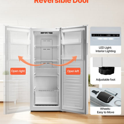 Convertible Freezer/Refrigerator 11 Cu.Ft Frost Free Upright Freezer Home