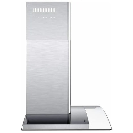 30" Wall Mount Range Hood 450CFM Tempered Glass Vented 3-Speed Fan W/LEDs