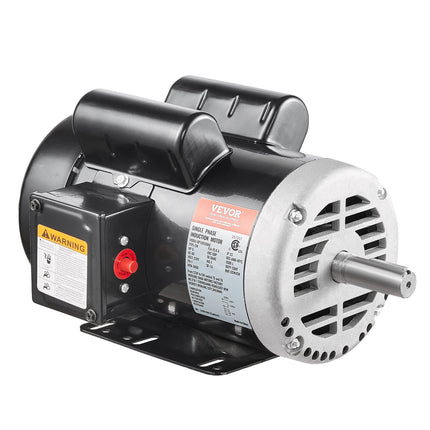 5HP Air Compressor Electric Motor 230V 25A 3450RPM 56Hz Frame CW CCW Rotation