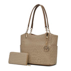 Beige / Vegan Leather