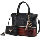 Cognac-Black / Vegan Leather