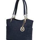 Navy / Vegan Leather