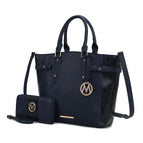 Navy / Faux Snake