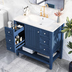 Blue / Solid Wood+MDF