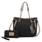 Black Beige / Vegan Leather