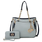 Light Blue / Vegan Leather