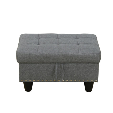 Self-pickup Only--Grey Linen 3-Piece Sofa Set Living Room Sofa