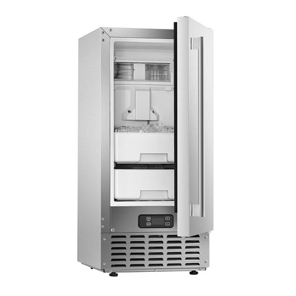 Undercounter Ice Maker 66 Lbs/Day Built-in Ice Maker Machine W/ Reversible Door