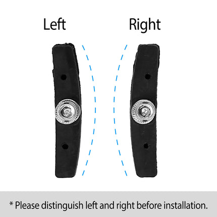 5 Pairs V Bike Brake Pads Road Mountain Bicycle V-Brake Blocks Set 70mm Non-Slip V Bicycle Stop Caliper With Hex Nuts And Spacers