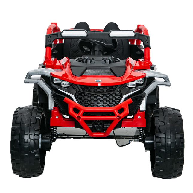 Ride On Models Truck Car 12V Kids Electric Vehicles, Remote Control, Front & Rear Shock Suspension, 2 Seater UTV, Flashlights And A Built-in Music Player, For Age 3-6 Years Old Red